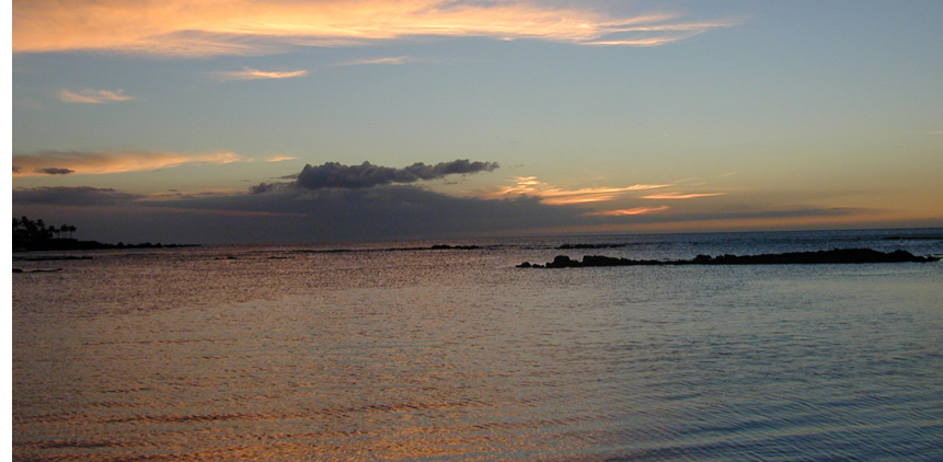Sunset on  the big island